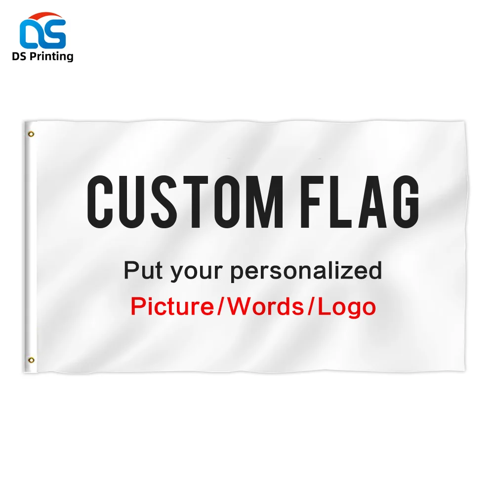 Custom personalized advertising event banner print image make logo print 2x8 ft cheap indoor pin banner logo