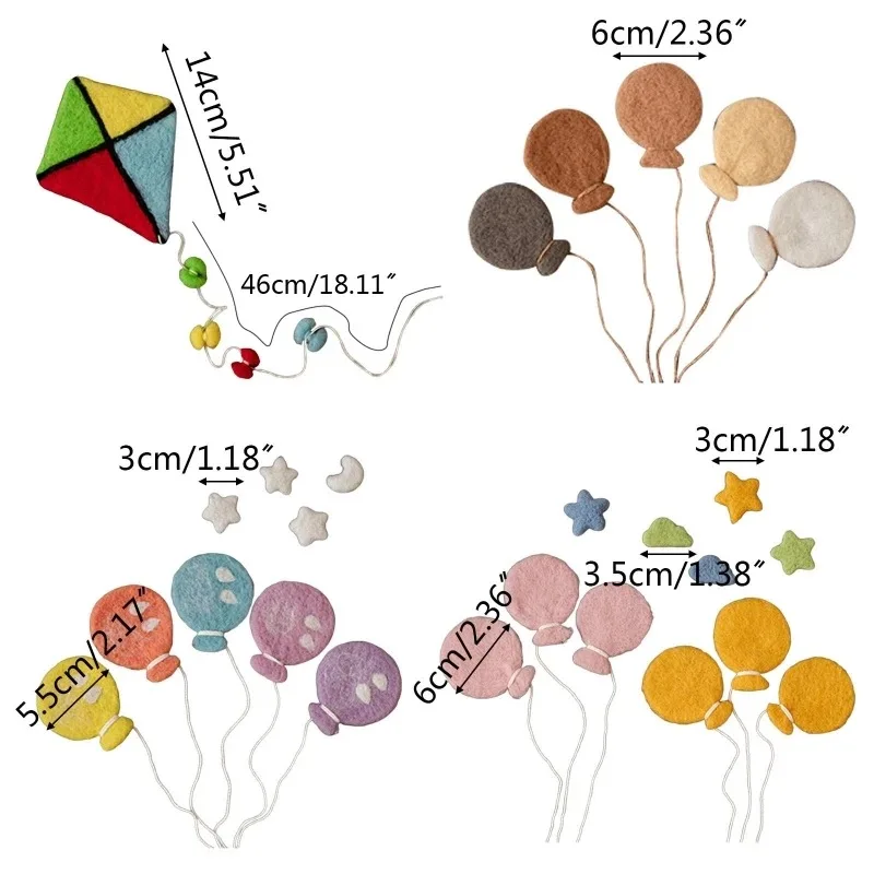 
Newborn photography props,2021 hot sale handmade woven woolen balloon,photography accessories 