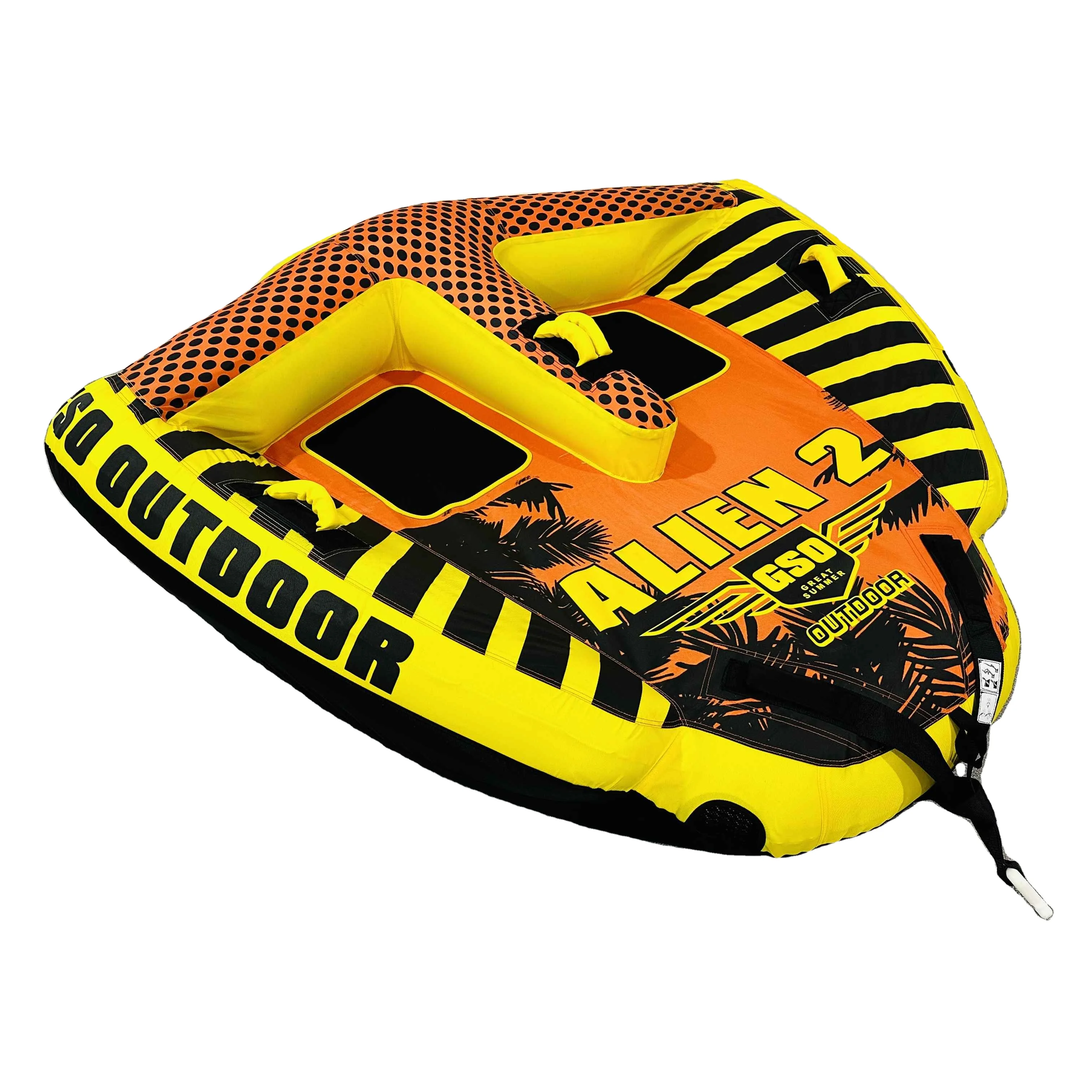 Manufacturer Wholesale Order Spot 2-4 People Dragging and Dragging on the Water Dragging Thickened PVC Inflatable Water Ski Ring