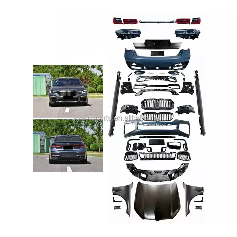 2019y G12 Bodykit Modified Upgrade M760Li PP Material Auto Parts Body Kit For Bmw 7 Series G11 G12 Car Bumper 730i 740i Full Set