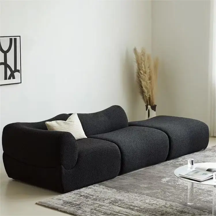 Small Apartment Living Room Corner Design Bedroom Compression Sofa Creative Combination Module Sponge Set Cross-Border Foreign