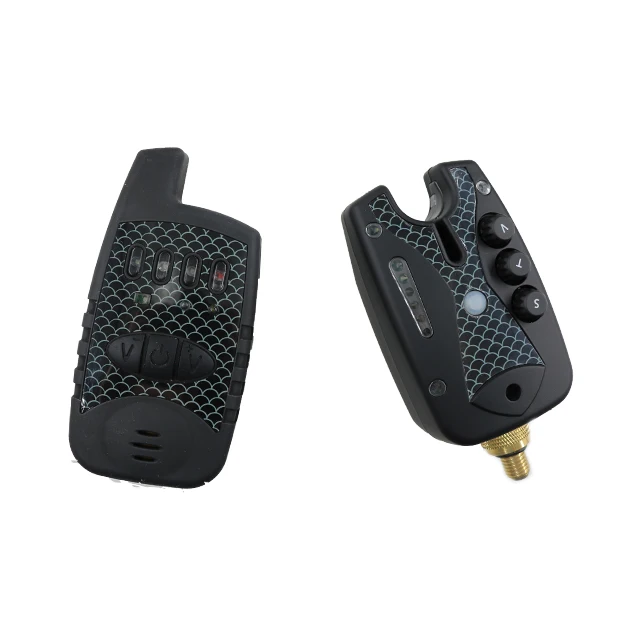 4 Colors LED JZH-RF998B  4+1 Set European-style Black Carp Waterproof Fishing Bite Alarms with CE Certificates