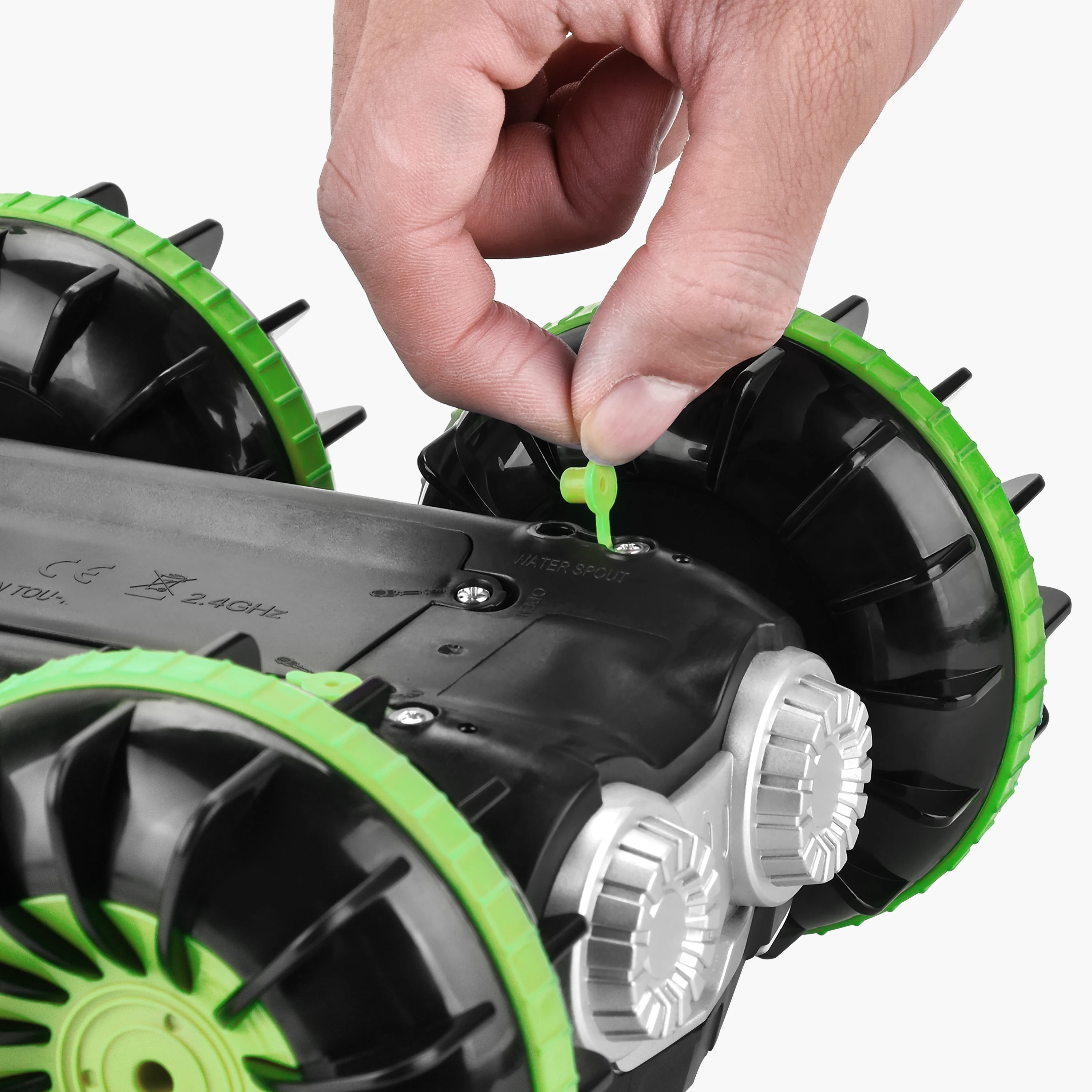 Rc Car Amphibious Vehicle Speed Boat High Speed Forest Soft Ground Amphibious Crawler Mounted Grips Amphibious Vehicle