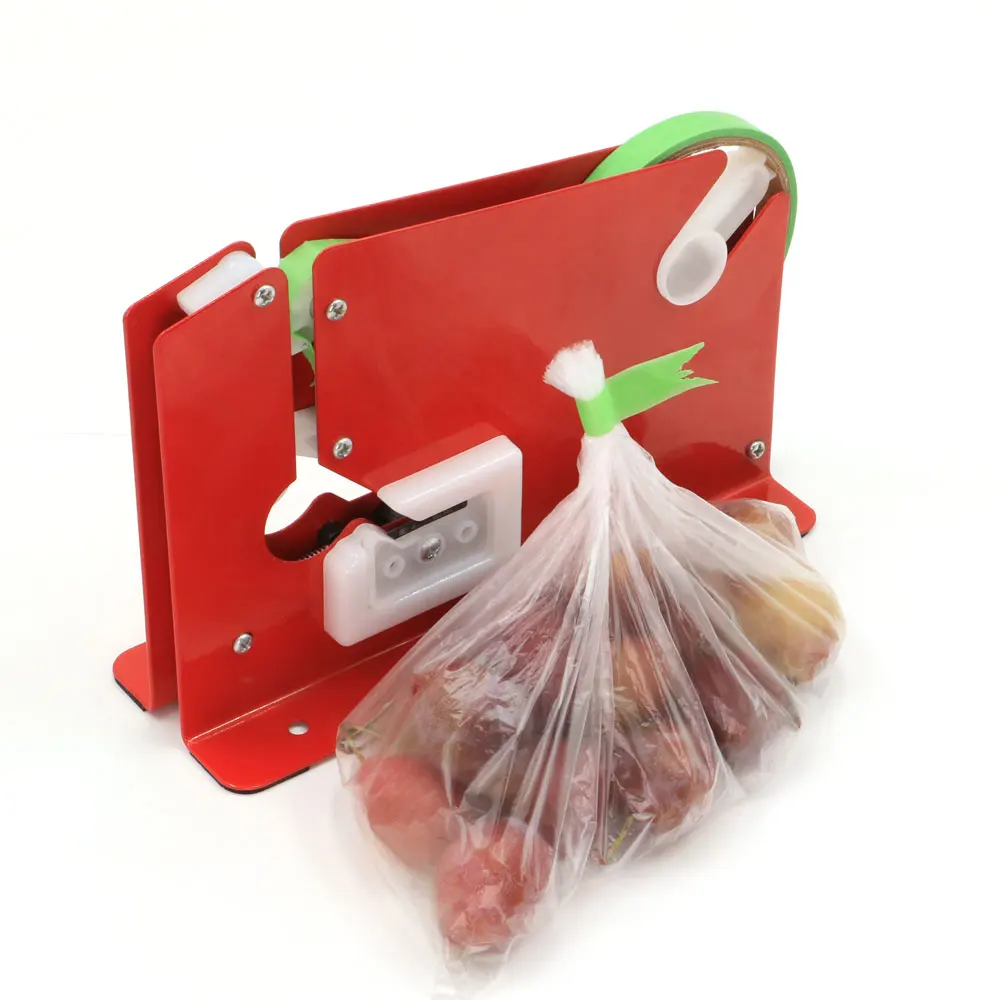 Bulk Fresh Fruit Bread Tape Wrapping Machine Plastic Bag Neck Tying Tools