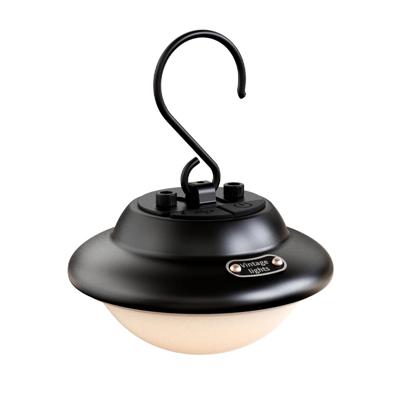 1200mAH Retro led camping lantern Mini rechargeable camping lantern lamp portable camping lights With hook