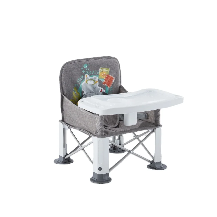 Outdoor Folding Space Saving Booster Baby Portable Seat Kids Feeding Chair For Child With Travel Bag