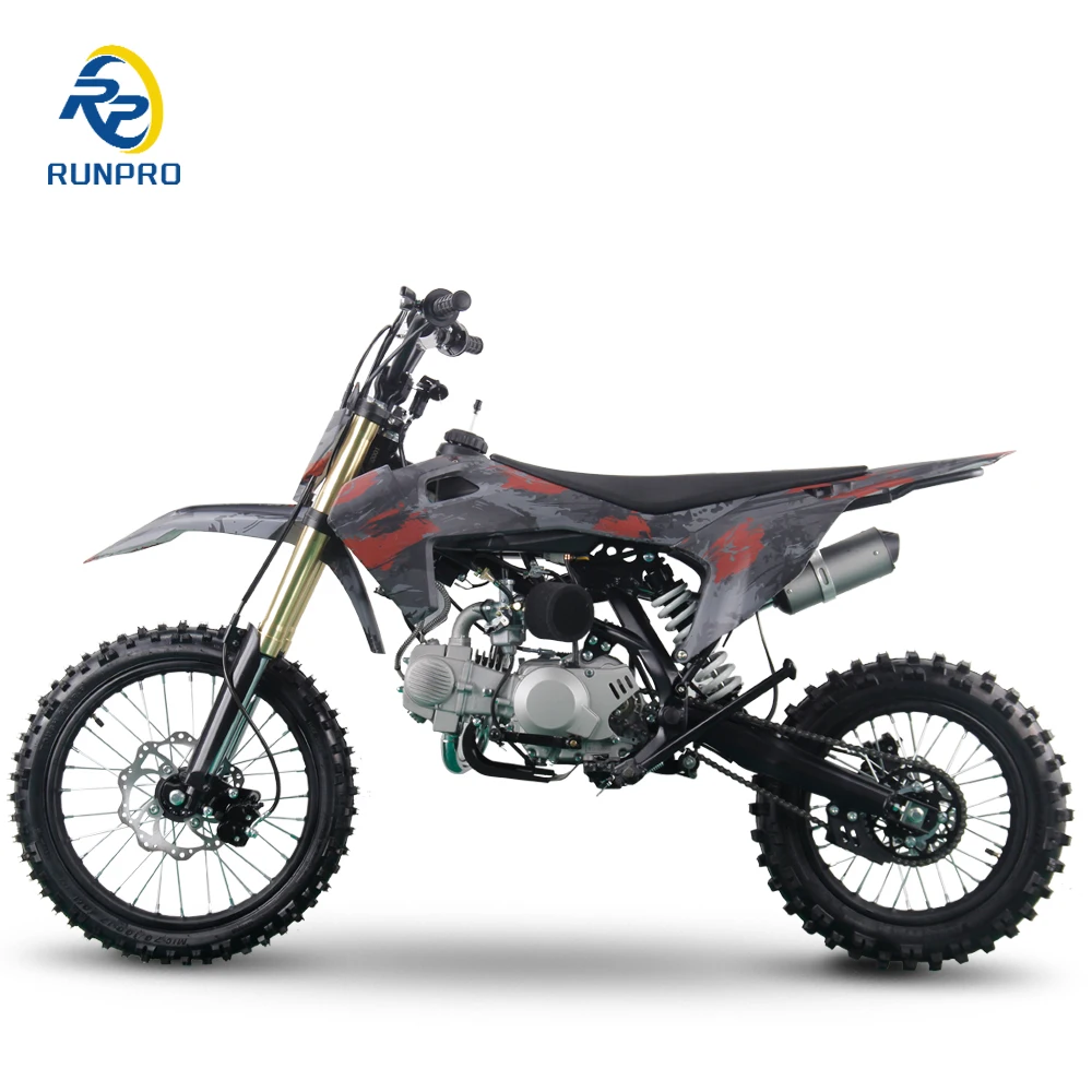 2024 New 125cc 140cc 190cc Electric Dirt Bike Motorcycle 4 Stroke Motocross Disc Brake F/R Chain Drive Electric Start Kick Sale