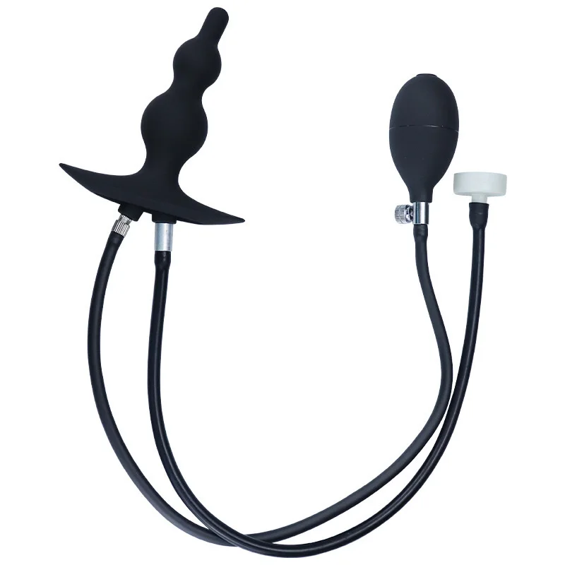 Detachable Needle Large Silicone anel Adjustable Expansion bitt plugs enema Anal Buttplug inflatable but plug