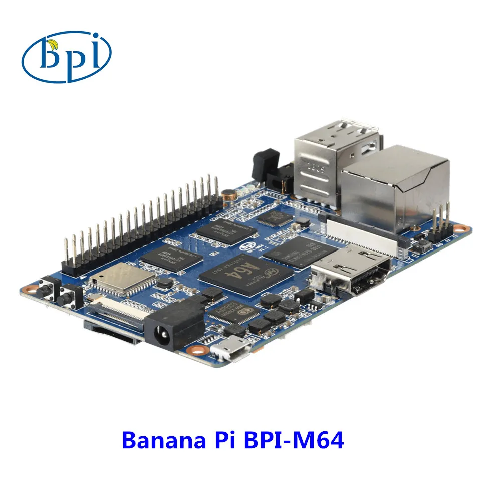 Banana Pi BPI-M64 четырёхъядерный 64-разрядный процессор с открытым исходным кодом компьютер макетная плата