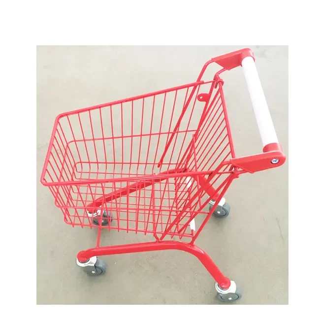 Supermarket Trolley Metal Shopping Carts mini baby trolley cart