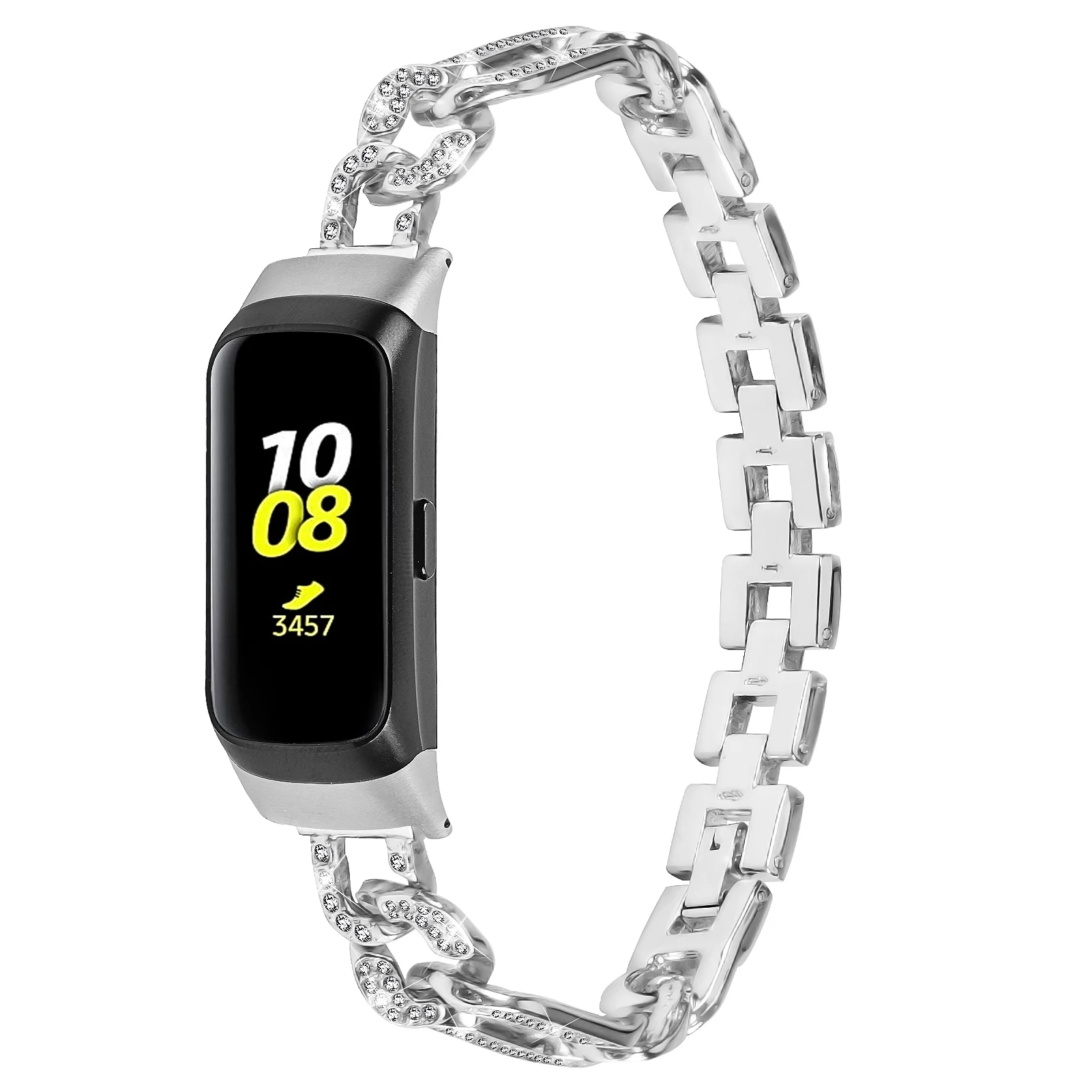 2024 high quality luxury gold smart watch chain band stainless steel watch strap for samsung galaxy R730 watch band