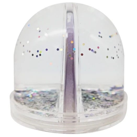 Acrylic Oil-filled Semi-circle & Quicksand Photo Frames, Photo Paper Frames, Crystal Ball Frame Ornament for Home.