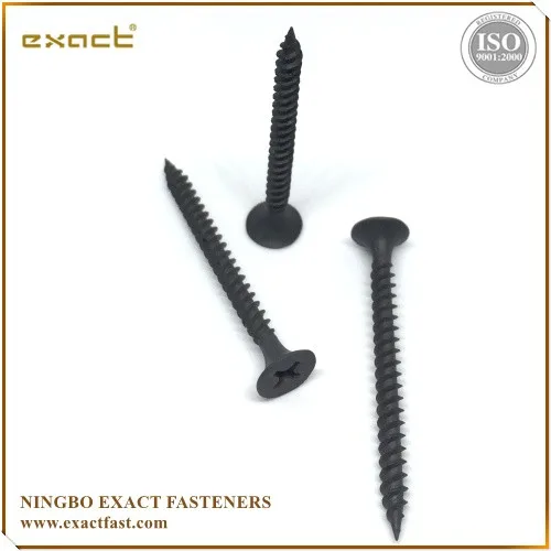 Drywall Screws Quality Black Steel Sharp Point Self Tapping Screws with Phillips Drive Black Phosphate Coated