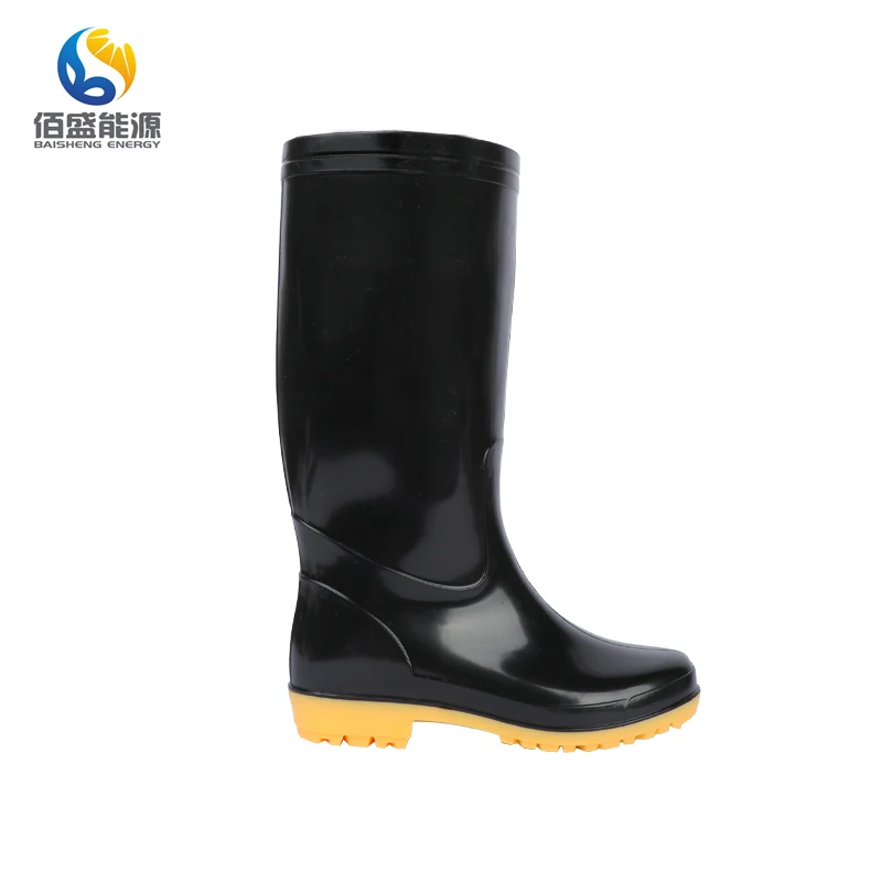 2022 New Design Safety Light Working PVC Material Ankle Rain Boots