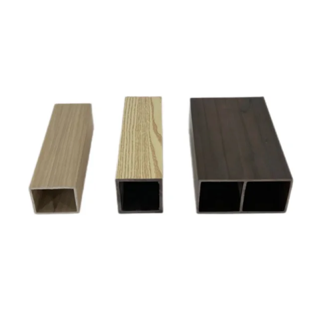 Termite Proof Durable and Colorfast WPC Composite Square Tube USD for Indoor Partitions and Ceiling Decor