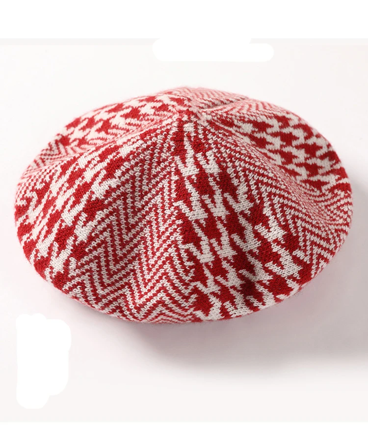 Hat beret Female Autumn And Winter Wool Beret British Knitting Artist Beret Hat Cheap For Adult