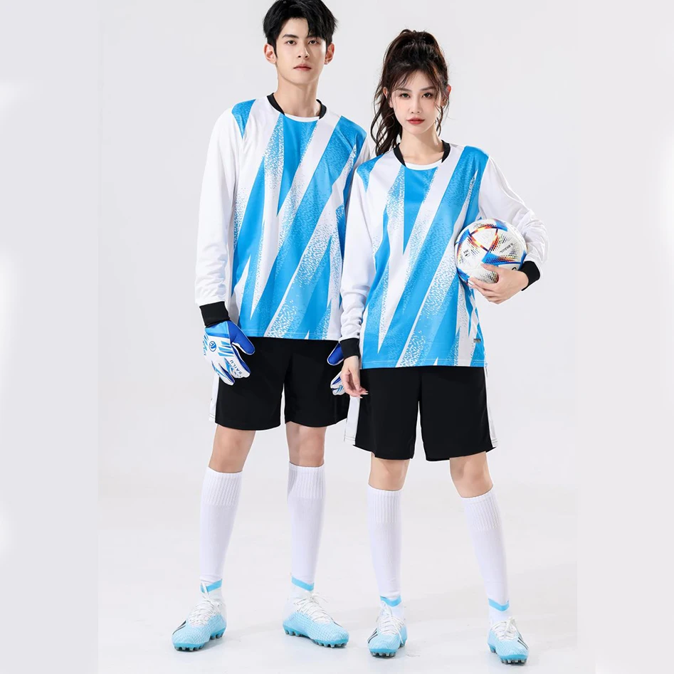 Personalized Men Short Sleeve Soccer Suits Training Team Uniform Any Name Goalkeeper Jersey Set And Jersey Shorts