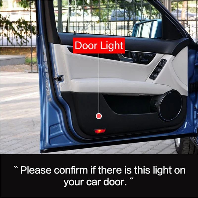 LED Car Door Welcome Projector Lights For Mercedes Benz W204 C200 C230 C280 2008 C260 C300 2010 2011 2012 Accessories Lamp
