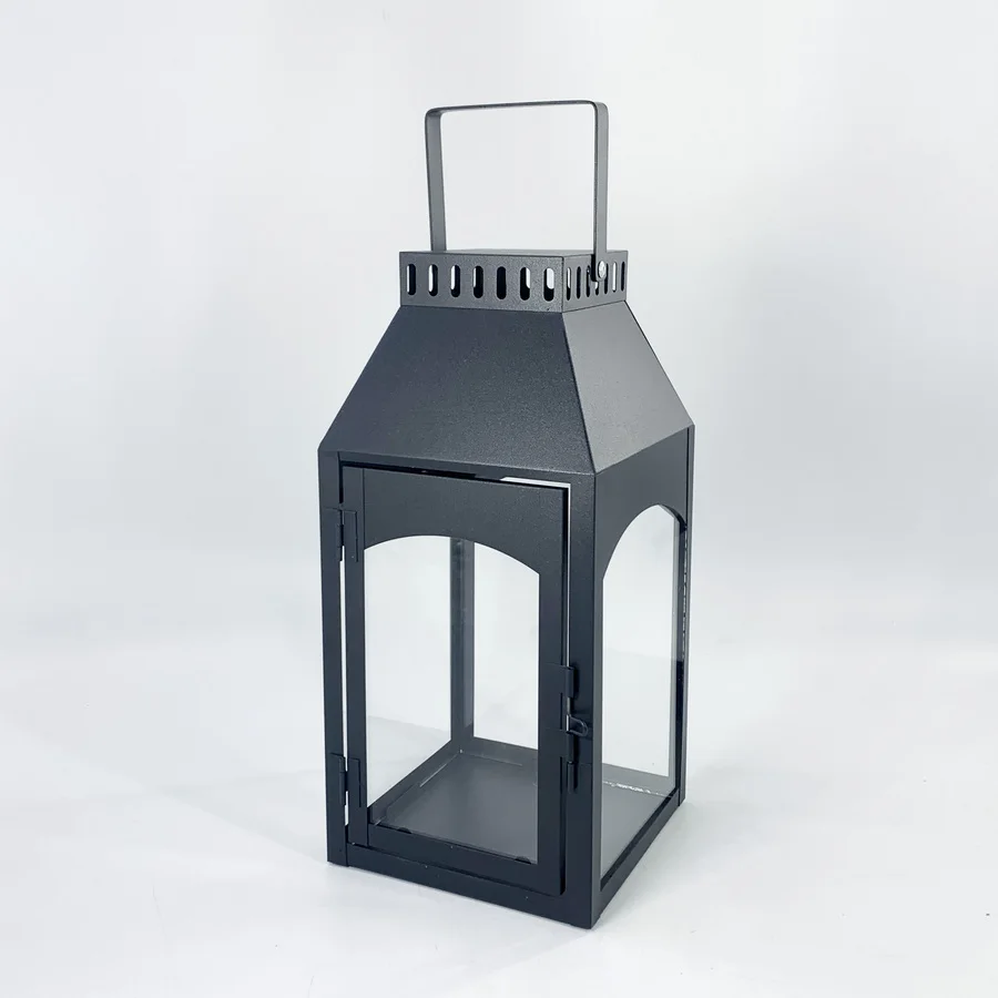 black iron farmhouse metal lantern large cast iron lantern