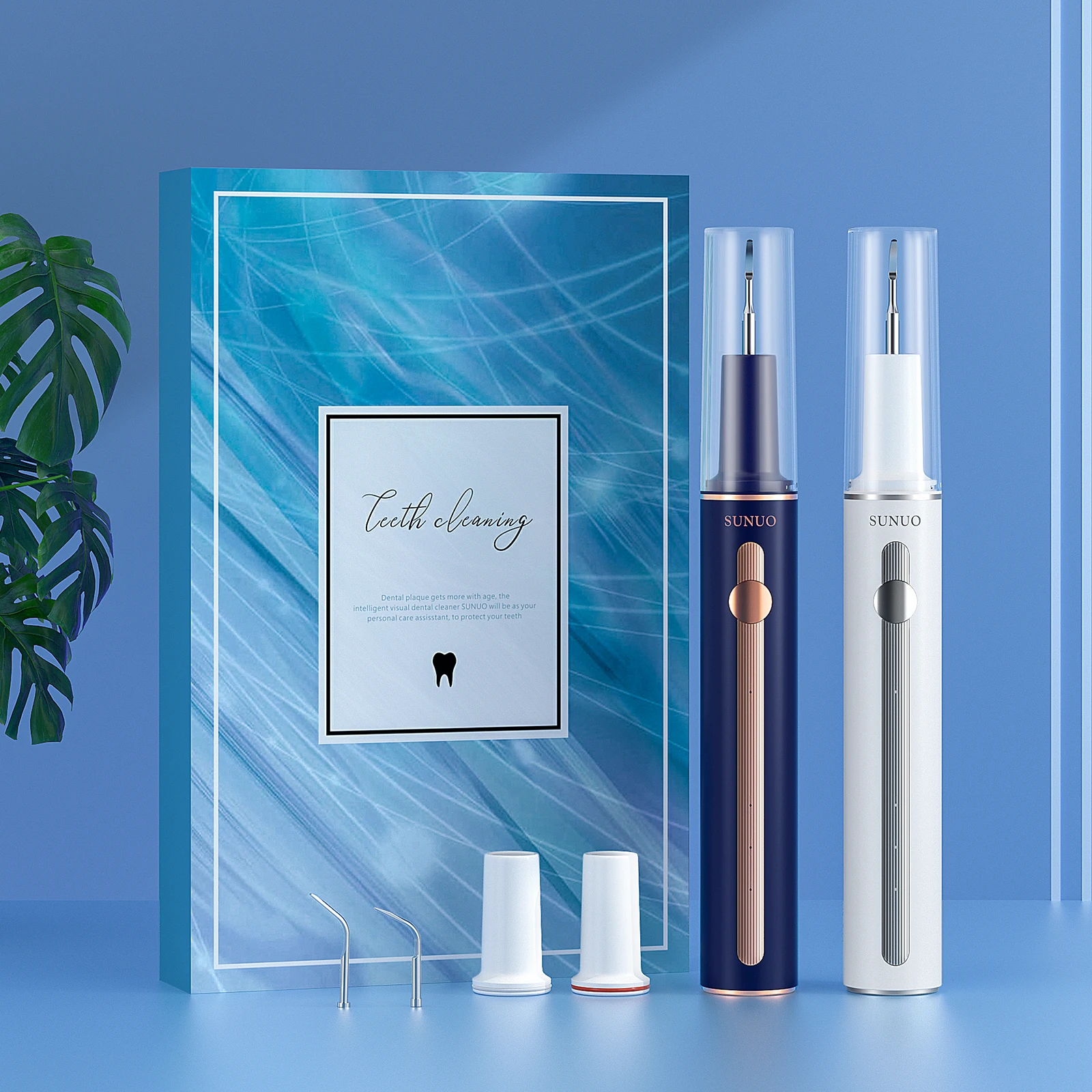 Custom Logo Sonic Tooth Cleaner Electric Dental Scaler Calculus Remover Plaque Tartar Removal Teeth Cleaning Tool