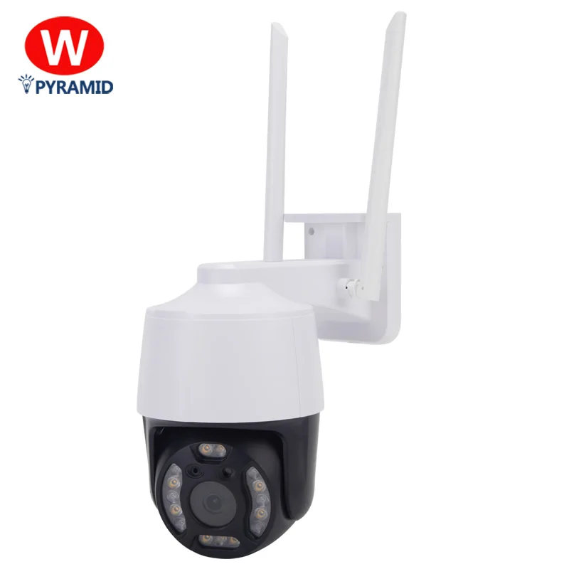 Factory new product night vision voice warning sound and light alarm pedestrian detection automatic tracking security camera