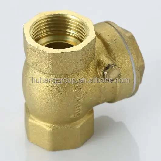 Латунный обратный клапан, горизонтальный односторонний клапан