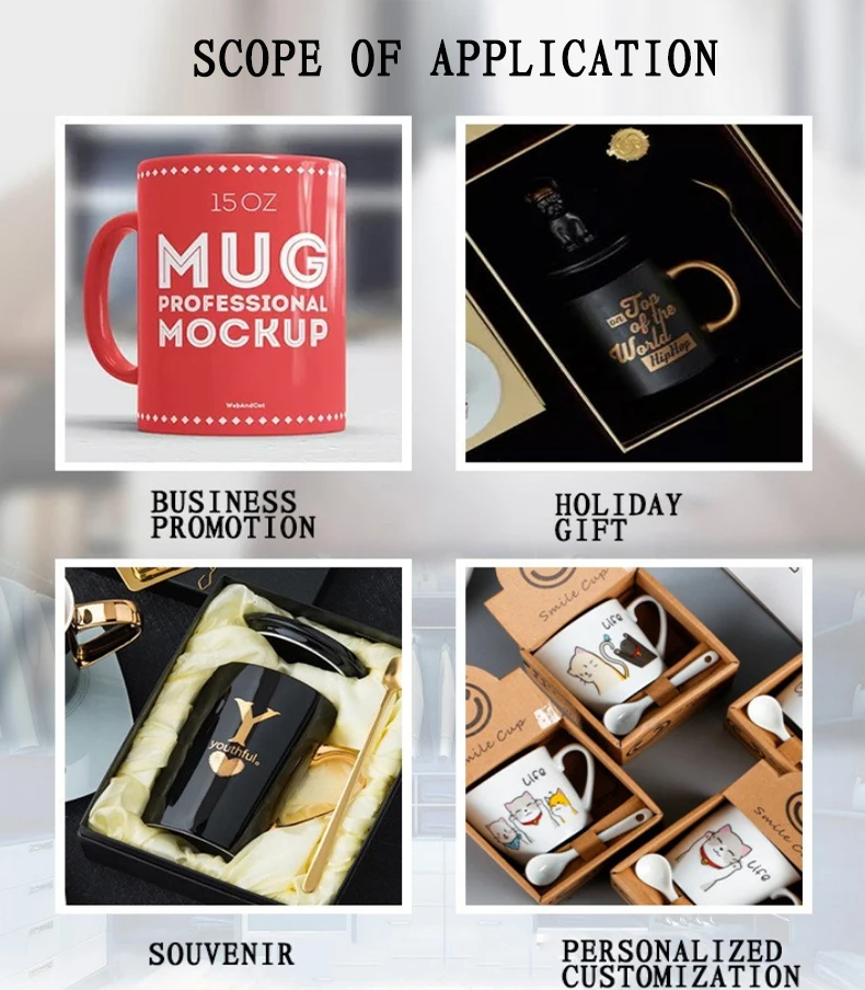 Wholesalers Gift customization Hot Selling Custom Logo Ceramic Coffee Mug Sublimation Heat Sensitive Ceramic Color Changing Mug