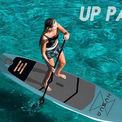 Hysum OEM wholesale Inflatable Stand Up SUP Paddle Boards Supboard Surfing Paddle Board with pump and seat EU Wholesale for sal