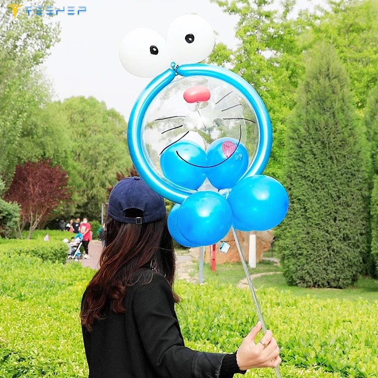Cartoon Toy Flower Glass Balloon China Factory Wholesale Led Bobo Balloons Birthday