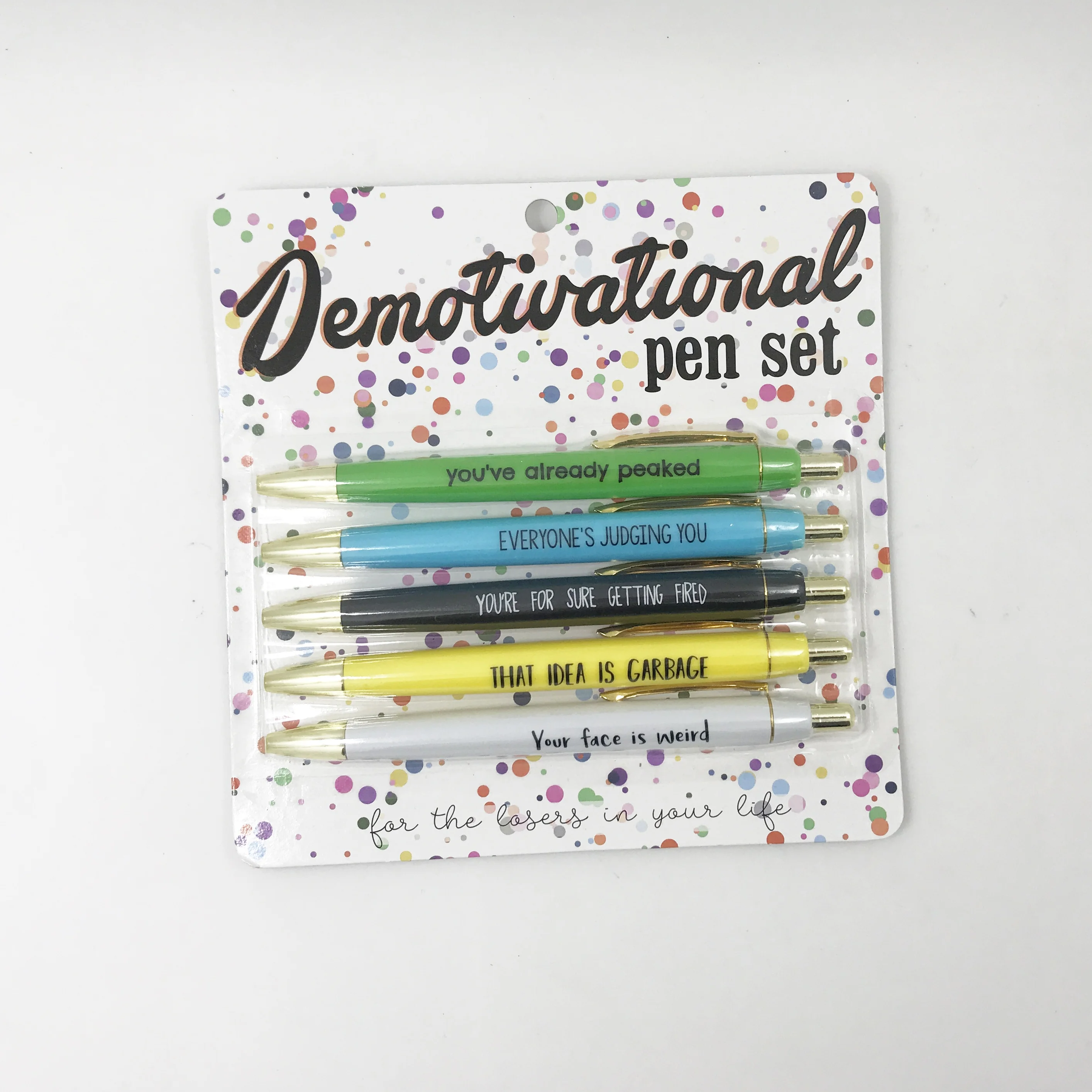 FEMA new gold pen with gold parts blister card pen