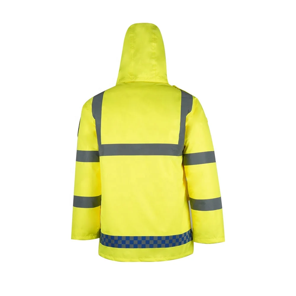 Greatland Wholesale Mens Waterproof Rainwear hi vis reflective PU Waterproof Working Rain Suits