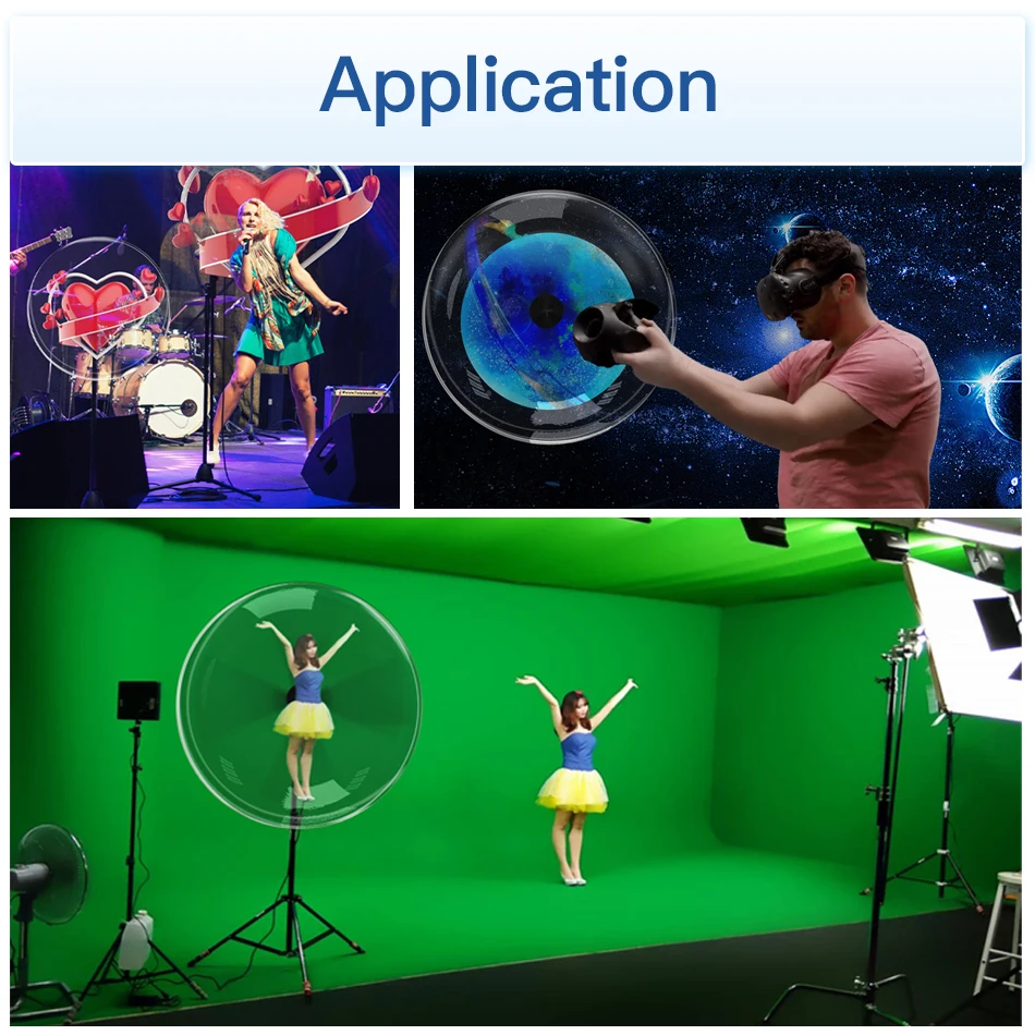 hologram fan 8 blades display HDMI-synchronization Computer interactive holographic projector display HDMI-connect