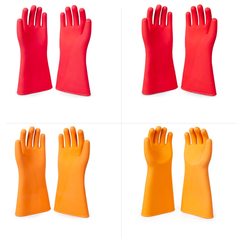 12KV Insulated Gloves Waterproof Durable Electrical Insulating Thick Rubber Gloves