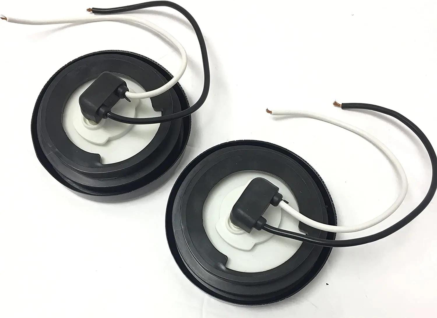 Светодиодный круглый габаритный фонарь, красная лампа с люверсами для трейлеров и домов на колесах, 2 дюйма