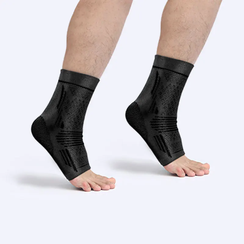 Ankle Support Sleeve Elastic & Breathable Compression Strap Ankle Braces Sports Protective Gear for Soccer Basketball Hiking