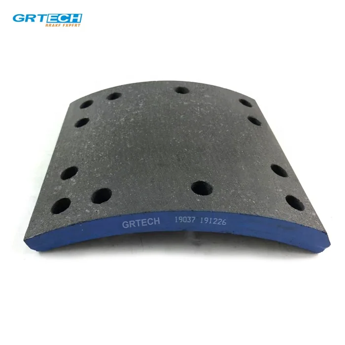 19036 19037 неасбестовые полуметаллические тормозные накладки для грузовиков renault