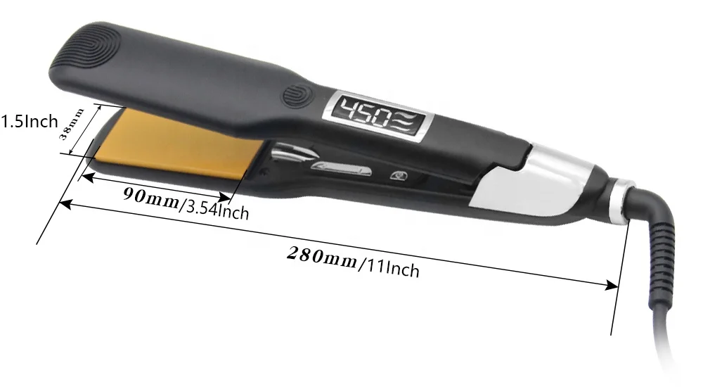 2 In 1 Curling Salon Straightener And Curler Ironing Professional 2 In 1 Hair Straightener Ceramic Coating Flat Iron