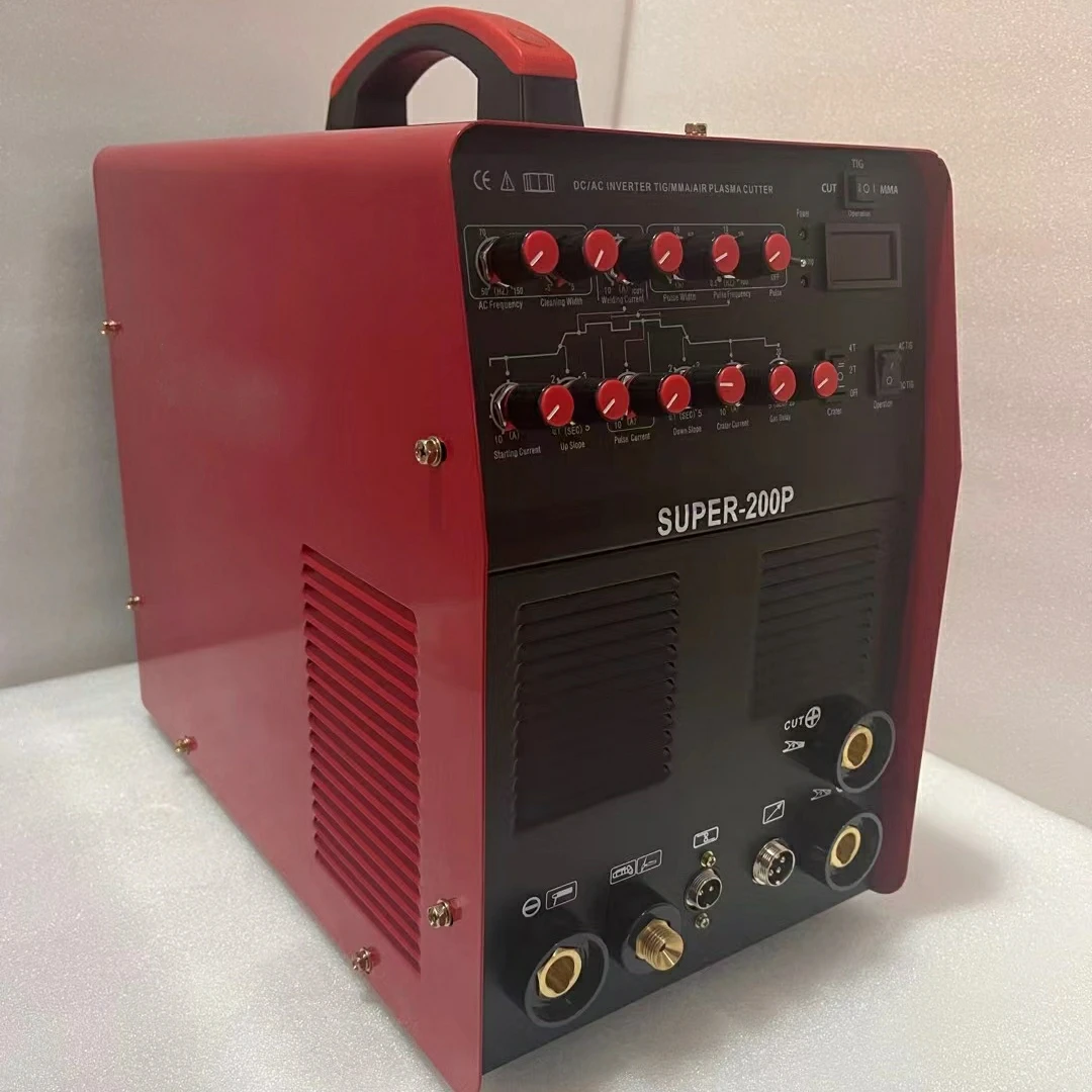 Automatic 380V Inverter TIG Welding Machine Digital Pulse DC Tig Welder Carbon Max Green Red