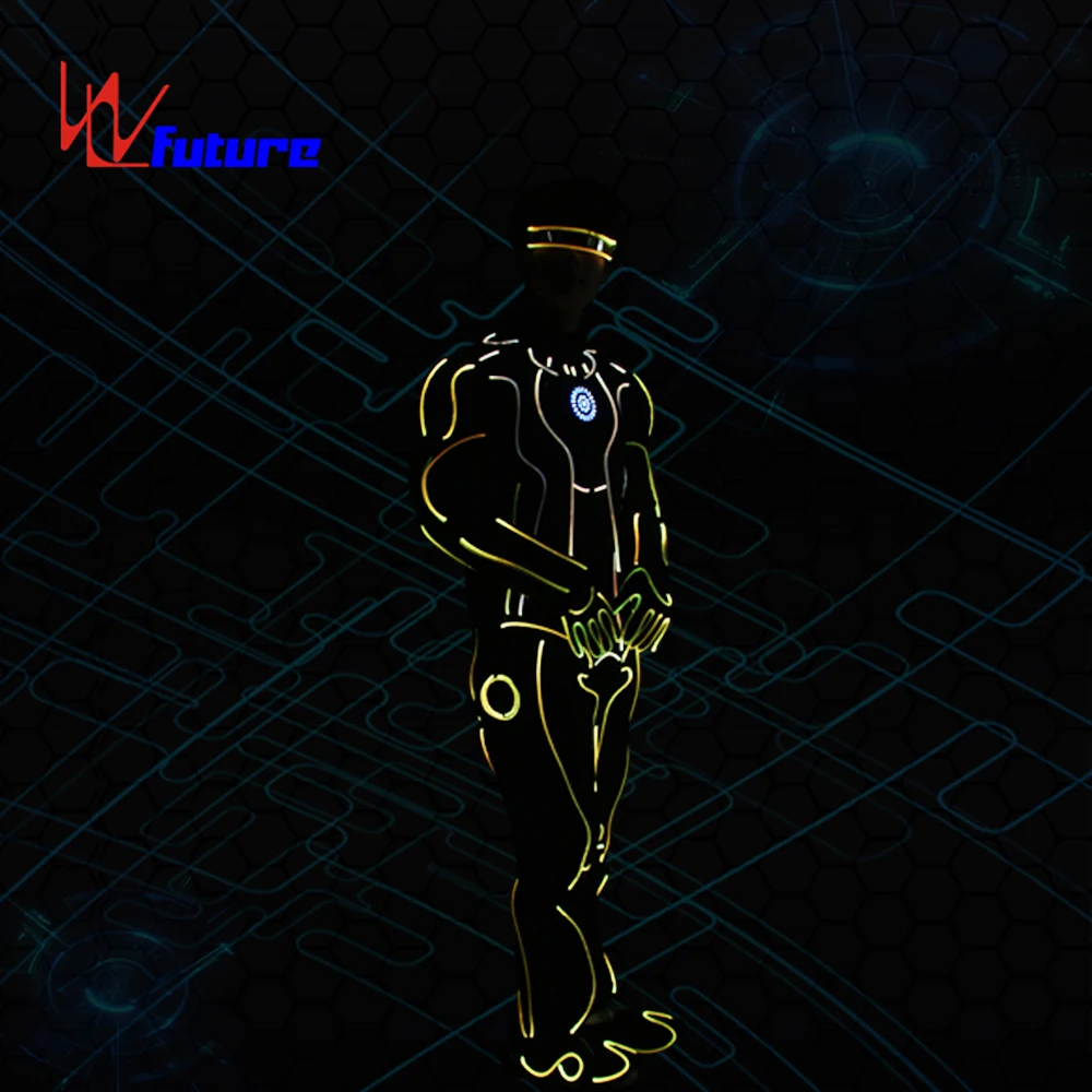 Hot sale group tron costumes,boys dance clothing,stage performance wear for adult Iron clothing