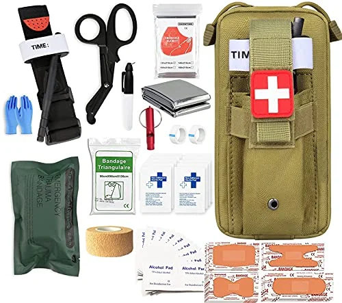 Ifak emerg gun shot wound trauma kit combat first aid surplus pouch survival med kit de trauma kit for workplace