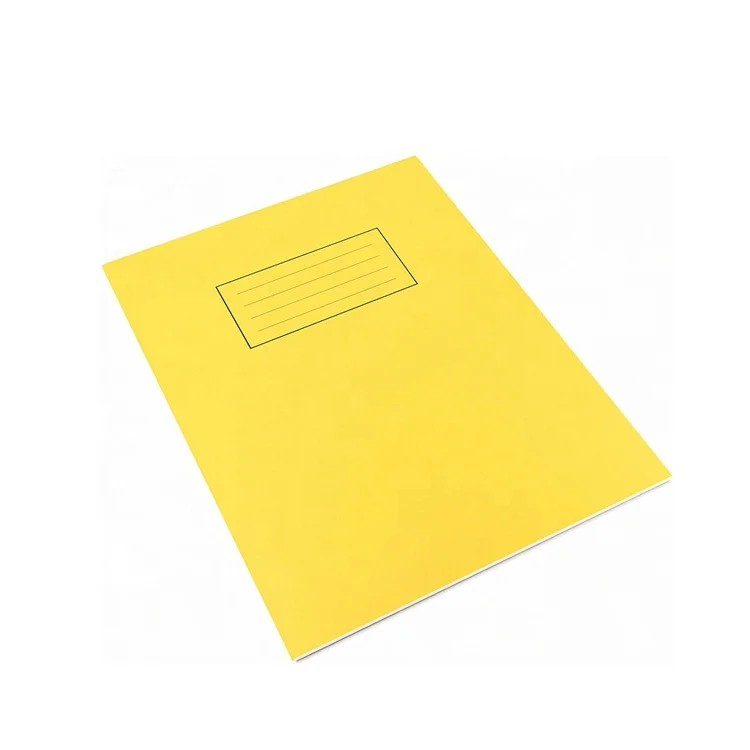 Wholesale Factory Price Cheap Yellow Notebook Workbook  A4 Soft Cover 80 pages 75 gsm School Exercise Books for Student