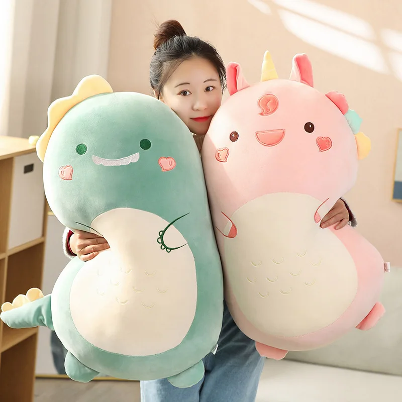 YWMX Plush Rabbit Stuffed Toys Cute Pig Tiger Bed Holding Sleeping Pillow Unicorn Rabbit Cushion Wholesale