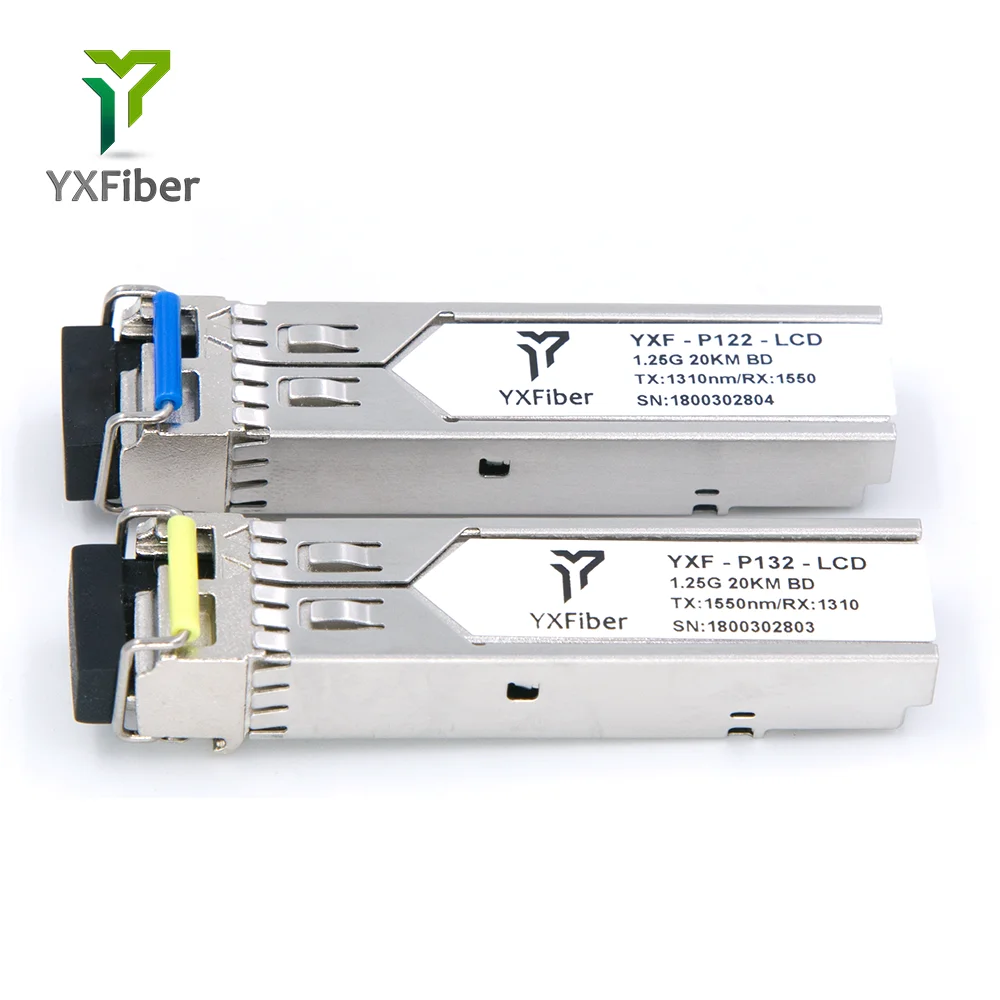 SFP 1 25 г 20 км BIDI SMF LC оптические модули модуль Simplex