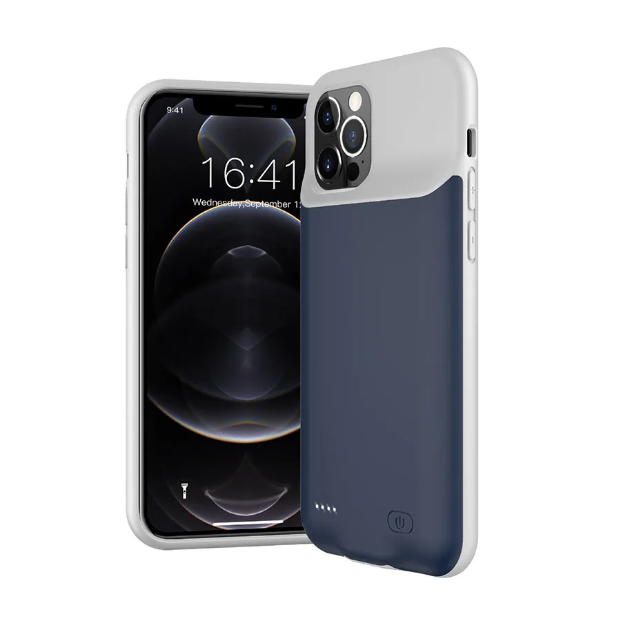 
Wholesaler 10000mah power banks for iPhone 11 12 pro max ev battery case with rechargeable batteries and wireless power station 