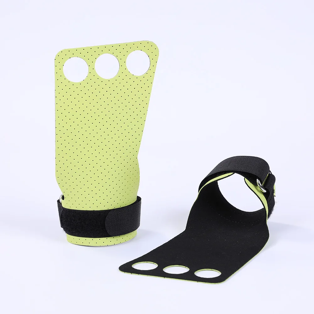 
Custom logo synthetic fiber gymnastics hand grips with new breathable material for bars kettlebells weightlifting pull ups 