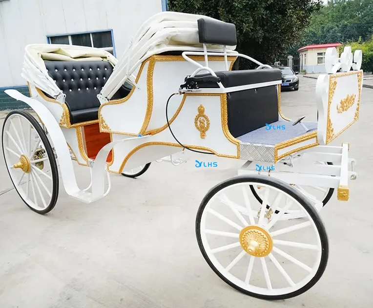 Special transportation for sightseeing electric tourist horse buggy carriage royal horse carriage manufacturer
