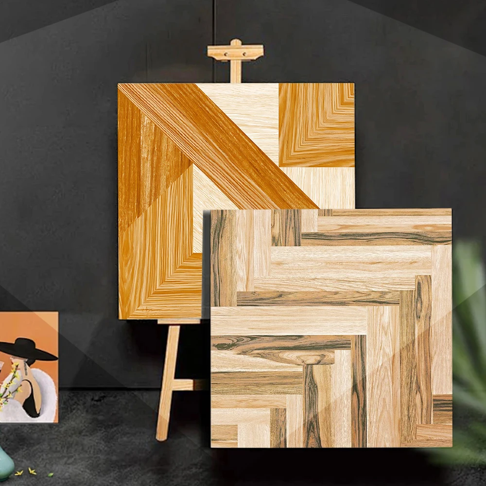 Construction Materials Floor Azulejos Carreaux Sol Porcelain Tiles Carreaux De Maison Living Room Cheap Wooden Tiles 60x60cm