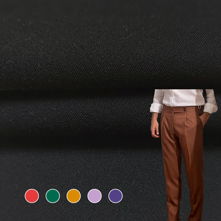 Hot Sale NR Roma Fabric Rayon Material By Roll, Plain Dyed Nylon Rayon Spandex Knit Siro Roma Fabric For Sale/