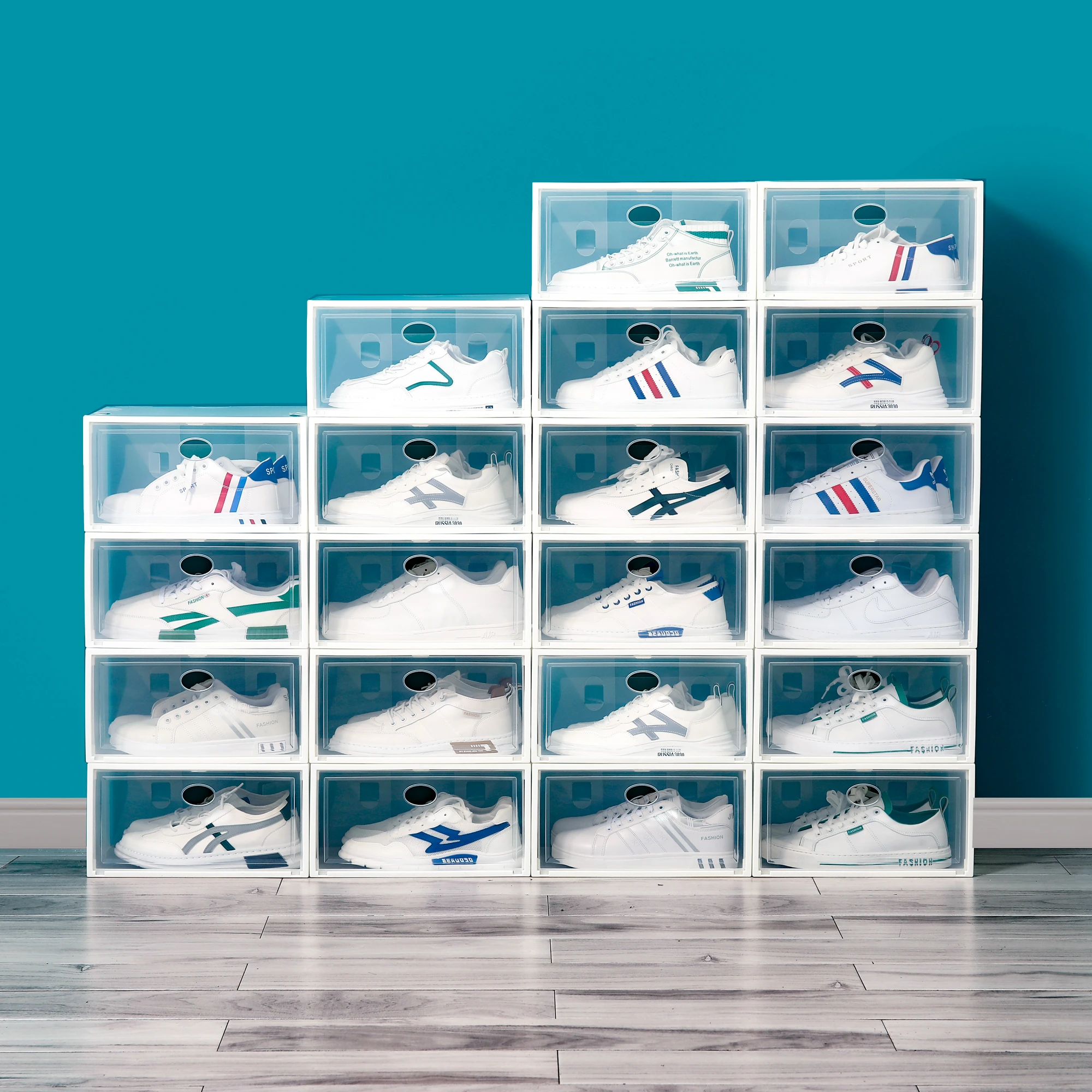 Раскладушка из ПП для обуви, пластиковая прозрачная коробка для хранения обуви, складная коробка для обуви