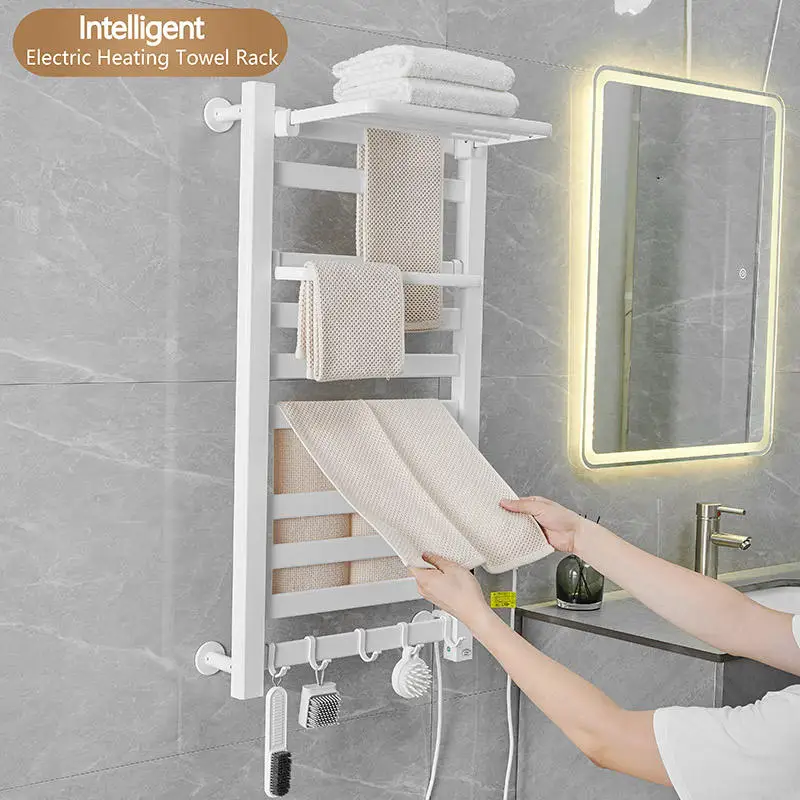 110V-220V CN/EU/US/AU/UK/Brazil Standard Towel Heated Dryer, Smart WiFi Electric Heating Towel Rack